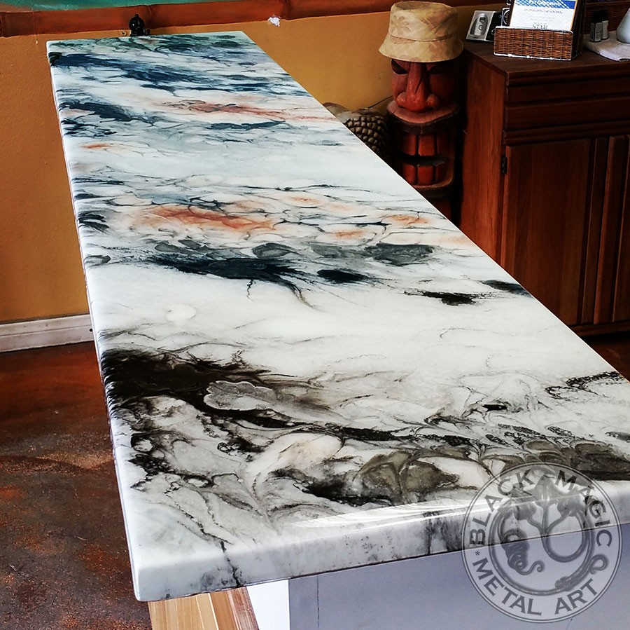 Countertops - Black Magic Metal Art