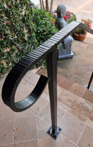 custom handrails installed for stair rails