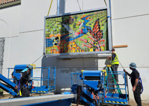 installation of outdoor art