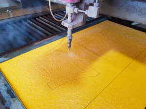 water jet cutting letters