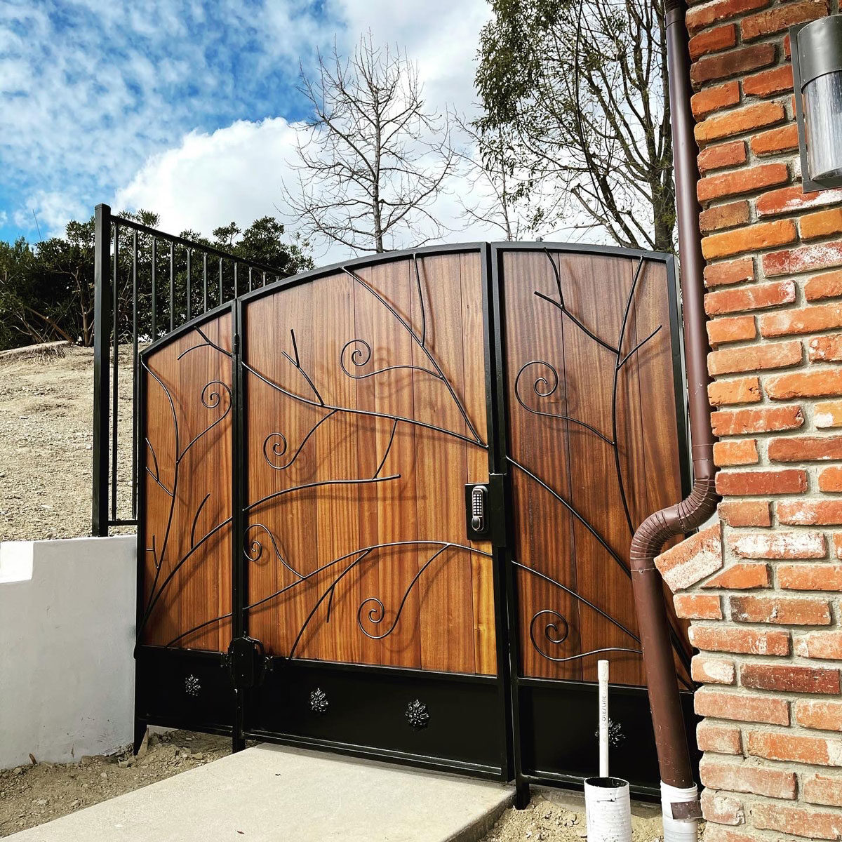 Custom Metal Driveway Gate